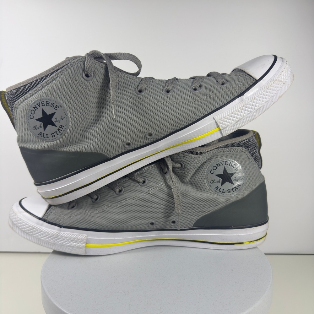 Converse Chuck Taylor Syde Street Mid Mens Size 13 Grey Yellow Sneakers - Picture 10 of 15
